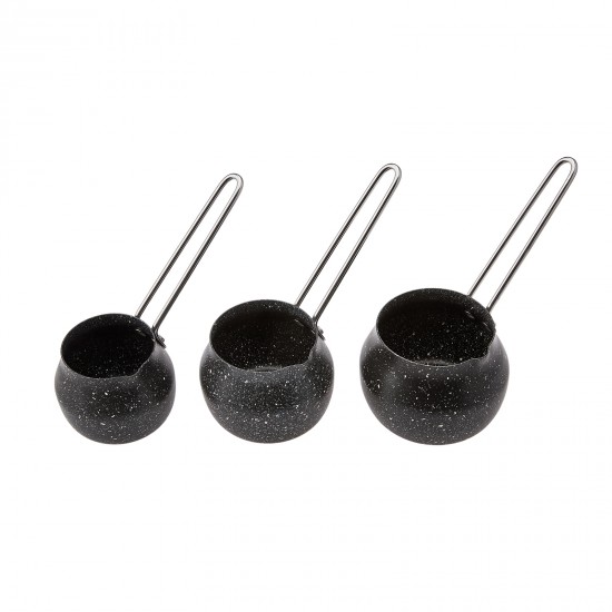 Karaca Biogranit Steel Plus Cezve Takımı Siyah