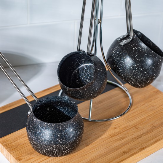 Karaca Biogranit Steel Plus Cezve Takımı Siyah