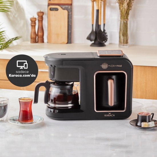Karaca Hatır Plus Mod 5 in 1 Kahve Ve Çay Makinesi Black Copper