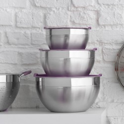 Emsan Demre Paslanmaz Çelik 3lü Saklama Kabı Golden Pink