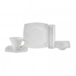 Karaca Fine Pearl Node 26 Parça 6 Kişilik Kare İnci Kahvaltı/Servis Takımı