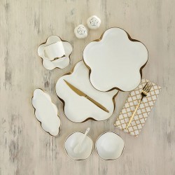 Emsan Goldinoks Royal 32 Parça 6 Kişilik Porselen KahvaltıServis Takımı