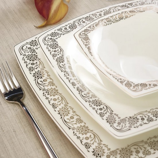 Karaca Fine Pearl Trove 62 Parça 12 Kişilik Yemek Takımı