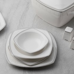 Emsan Nergis 60 Parça 12 Kişilik Porselen Yemek Takımı